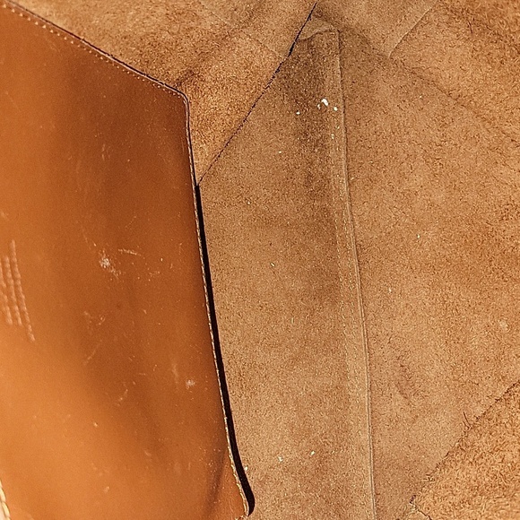 Anthropologie Cut & Paste Los Angeles Leather Tote Shoulder Bag - Picture 13 of 16